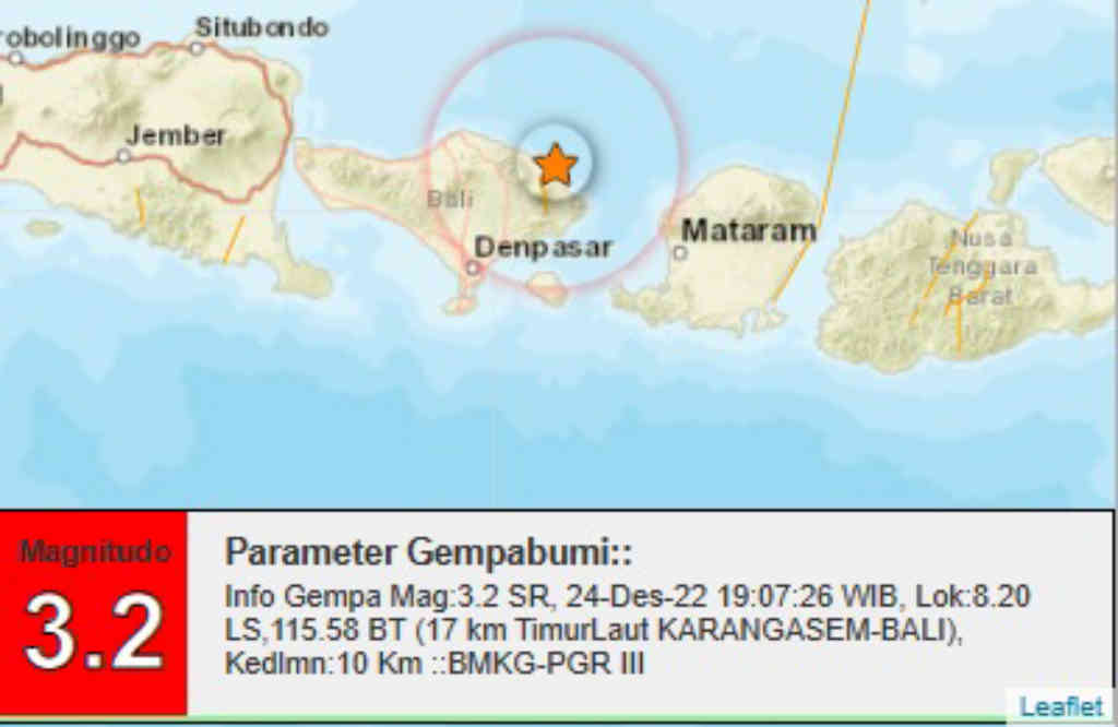 Kubu Karangasem Kembali Diguncang Gempabumi Tektonik M 3 2 Bali Prawara