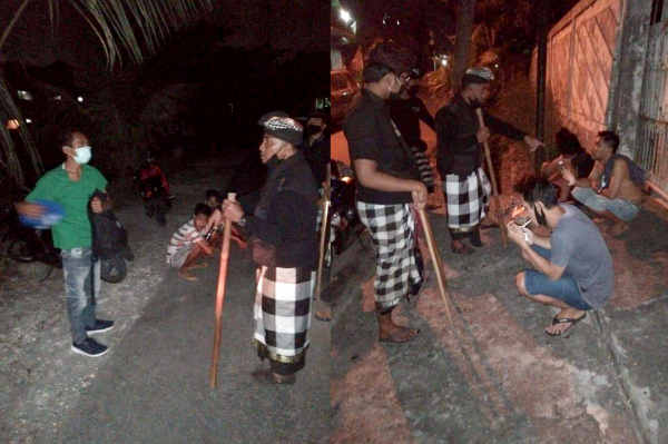  Di Banjar Sari, Masih Ditemukan Warga Nongkrong di Pinggir Jalan Pidada