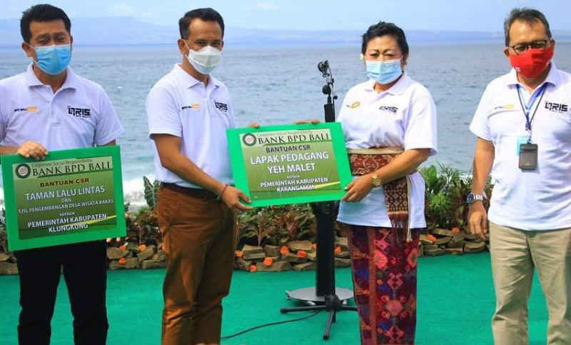  Ucapkan Terima Kasih Atas CSR BPD Bali, Bupati Mas Sumatri Dukung Penerapan QRIS Di Karangasem