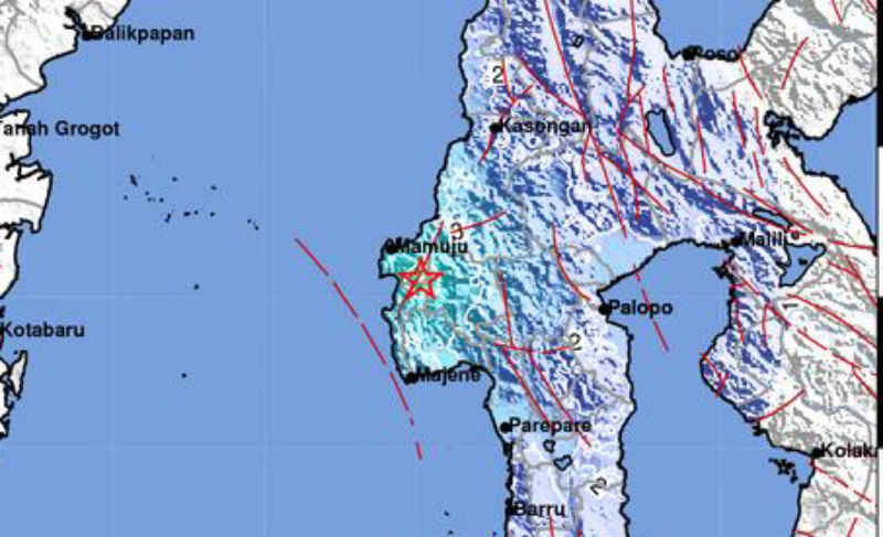  Gempa M5,0 Kembali Guncang Kabupaten Majene