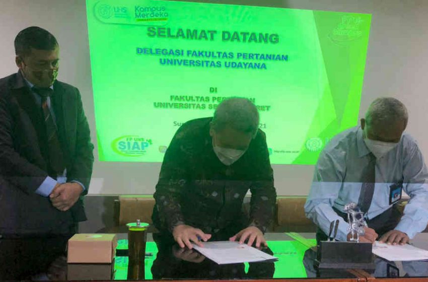  Fakultas Pertanian Unud dan Universitas Sebelas Maret, Jalin Kerjasama