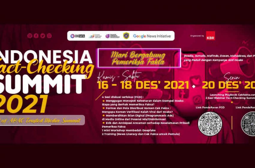  Indonesia Fact-checking Summit 2021, Kampanyekan Pentingnya Ekosistem Informasi Sehat