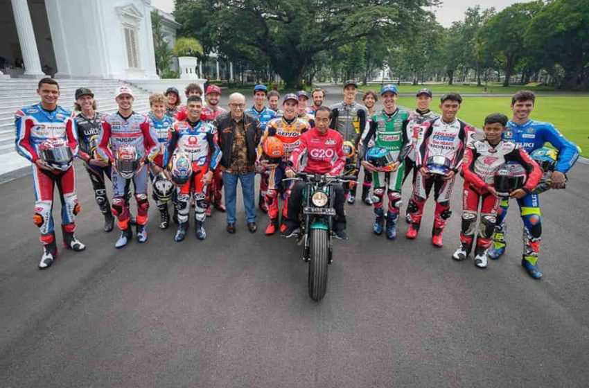  Puluhan Pembalap MotoGP Dijamu Presiden di Istana Merdeka