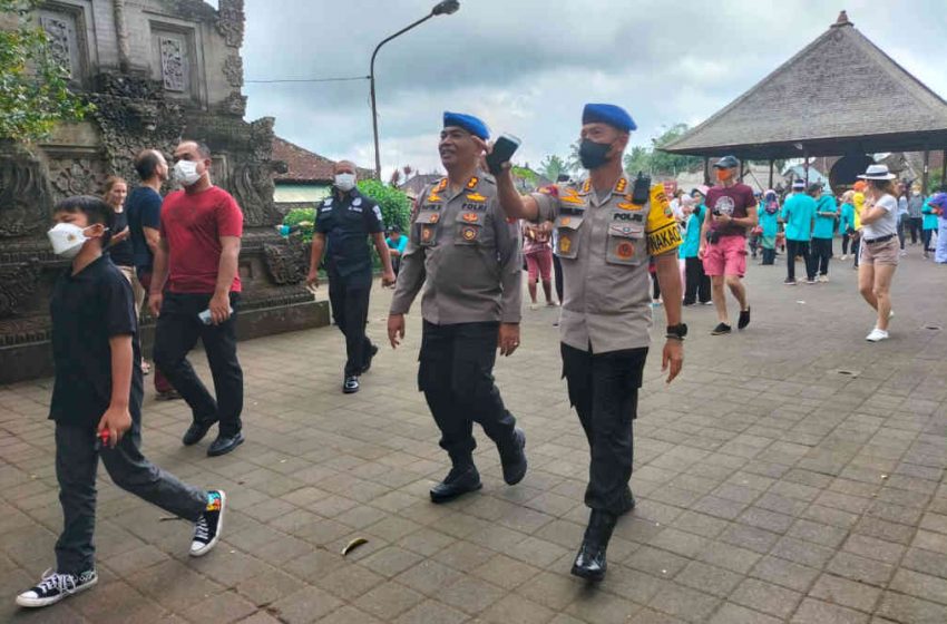  Kapolres Bangli, Pantau Pengamanan Delegasi Field Trip GPDRR di Desa Wisata Penglipuran