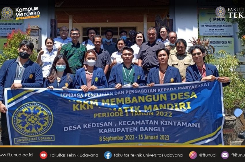  Mahasiswa FT Unud Akan Jalani Program MBKM untuk Tiga Desa di Kintamani 