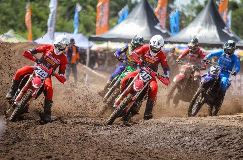  Dua Crosser Astra Honda Kuasai Podium IndoMX National Championship di Sulsel