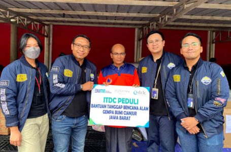 ITDC Salurkan Bantuan Untuk Korban Gempa Bumi Cianjur