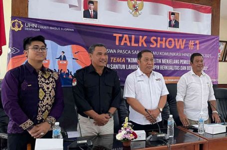 Prodi IKH UHN IGB Sugriwa, Gelar Talkshow Komunikasi Politik Jelang Pemilu 2024