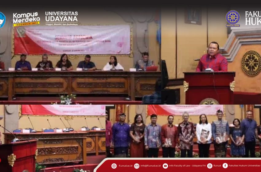  Seminar dan Bedah Buku “Perkembangan Hukum Indonesia Dalam Perspektif Tanah, Penanaman Modal, dan Hak Kekayaan Intelektual”