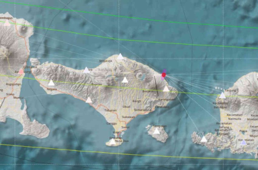  Tepat Hari Purnama Kawolu, Karangasem Diguncang Gempabumi Tektonik M 3,6