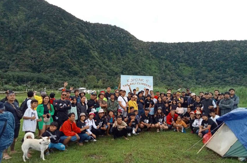  Kopdar ke-5 the Bali Climbers, Jaga Kekompakan Anggota dan Perkuat Semangat Peduli lingkungan