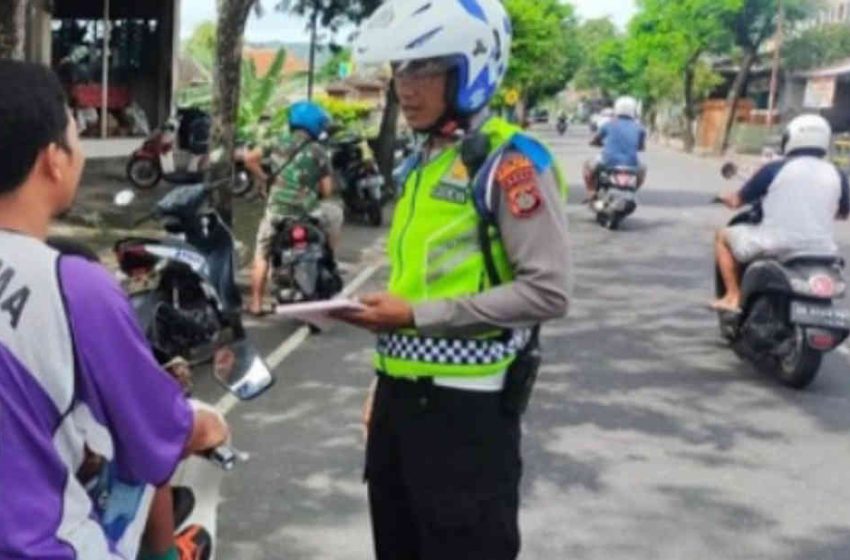  Ribuan Pelanggar Lalu Lintas Terjaring di Karangasem, Didominasi Remaja di Bawah Umur