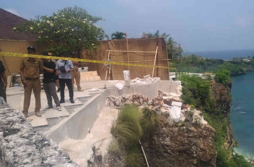  Empat Villa di Dekat Tebing Longsor Pantai Balangan Ternyata Belum Kantongi Izin