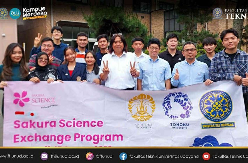  Mahasiswa Fakultas Teknik Unud Mengikuti Sakura Science Exchange Program di Tohoku University