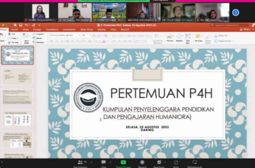  Dekan FIB Unud Pimpin Rapat Perdana P4H Se-Indonesia