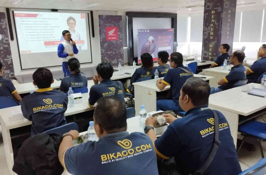  Pererat Kerjasama, Bikago Motorbike Rental Dapat Edukasi Safety Riding dan Product Knowledge Honda