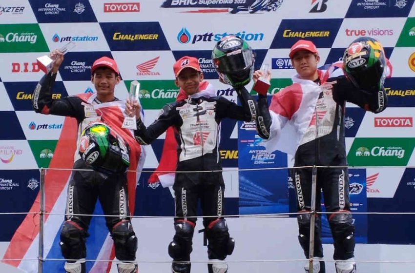  Membanggakan, Pebalap Astra Honda Pastikan Juara Thailand Talent Cup 2023