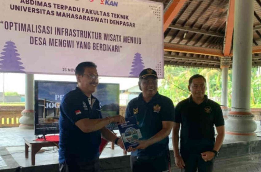  Abdimas Terpadu FT Unmas Denpasar, Optimalisasi Infrastruktur Wisata Menuju Desa Mengwi yang Berdikari