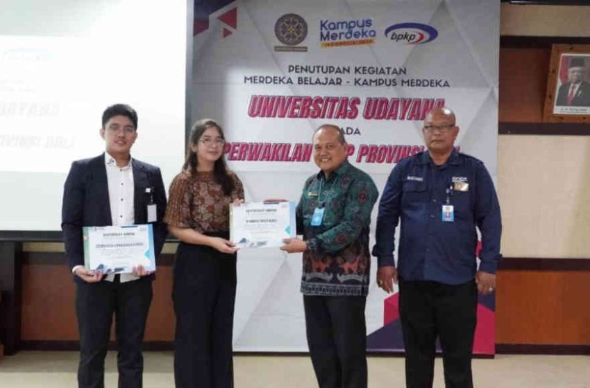  Program Magang Bersertifikat MBKM Unud di BPKP Provinsi Bali Resmi Ditutup