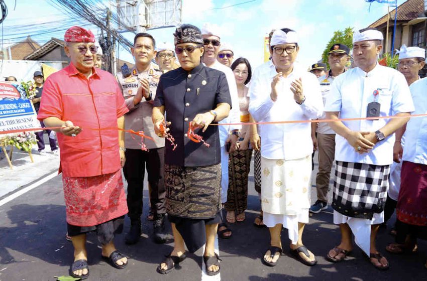  Bupati Giri Prasta Resmikan Shortcut Canggu Tibubeneng