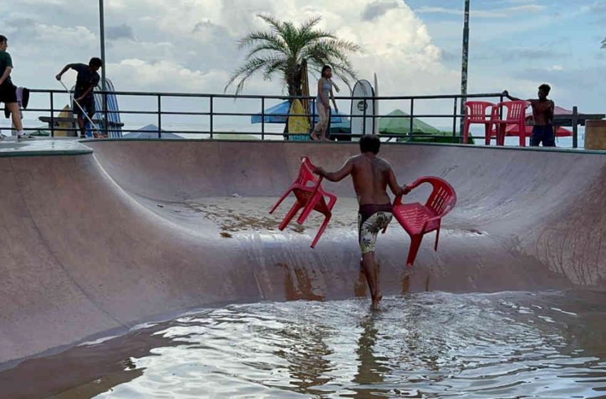  Skatepark Pantai Kuta Sering Tergenang, Dinas PUPR Badung Segera Lakukan Perbaikan