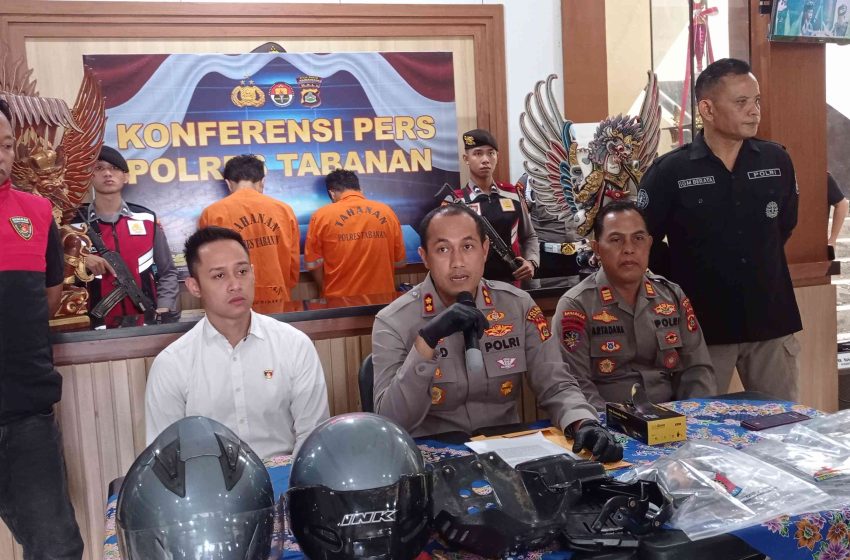  Dua Pelaku Sindikat Curanmor Lintas Provinsi Dibekuk