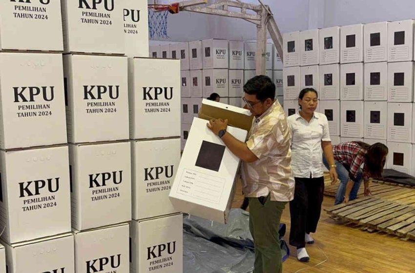  Logistik Pilkada 2024 Telah Tiba, KPU Badung Rakit 1.534 Kotak Suara