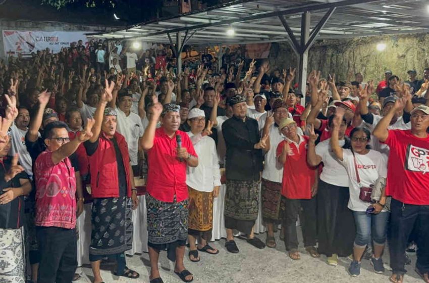  Tatap Muka dengan Masyarakat Desa Ungasan, AdiCipta Janji Tuntaskan Tiga Permasalahan Krusial di Badung Selatan