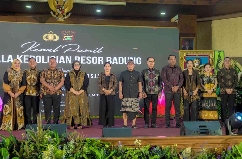  Bupati Giri Prasta Hadiri Kenal Pamit Kapolres Badung