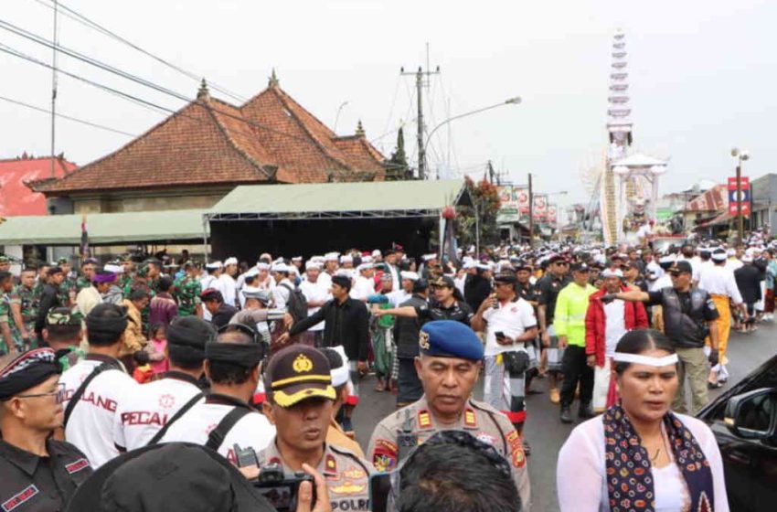  Ratusan Personel Gabungan, Amankan Rangkaian Palebon Jero Gede Batur Kawanan (Alitan)