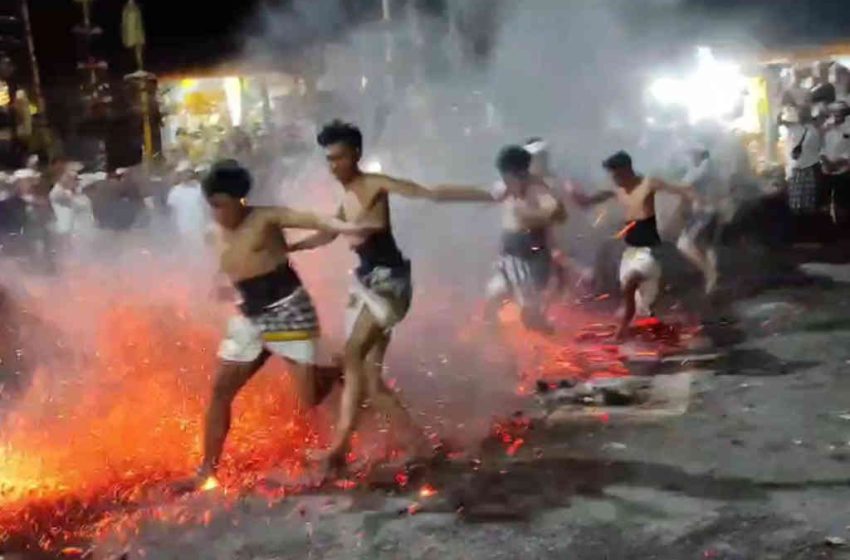  Tradisi Tabuh Geni Desa Adat Calo, Ritual Penolak Bala dan Penetralisir Hal Negatif