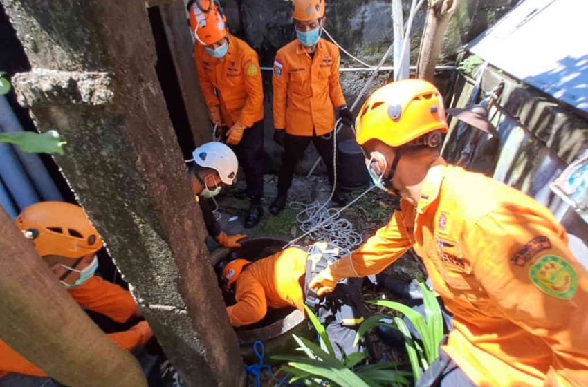  Terjatuh ke Dalam Sumur, Kakek 60 Tahun Dievakuasi Tim SAR Gabungan