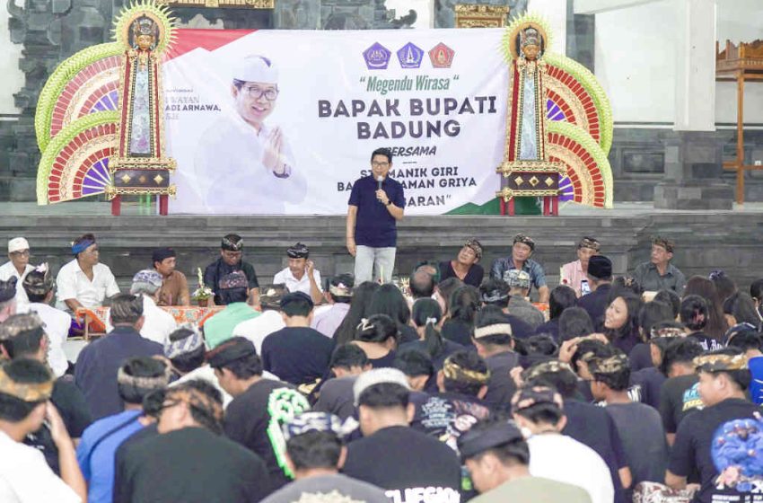  Bupati Adi Arnawa Megendu Wirasa Dengan STT. Manik Giri Banjar Taman Griya