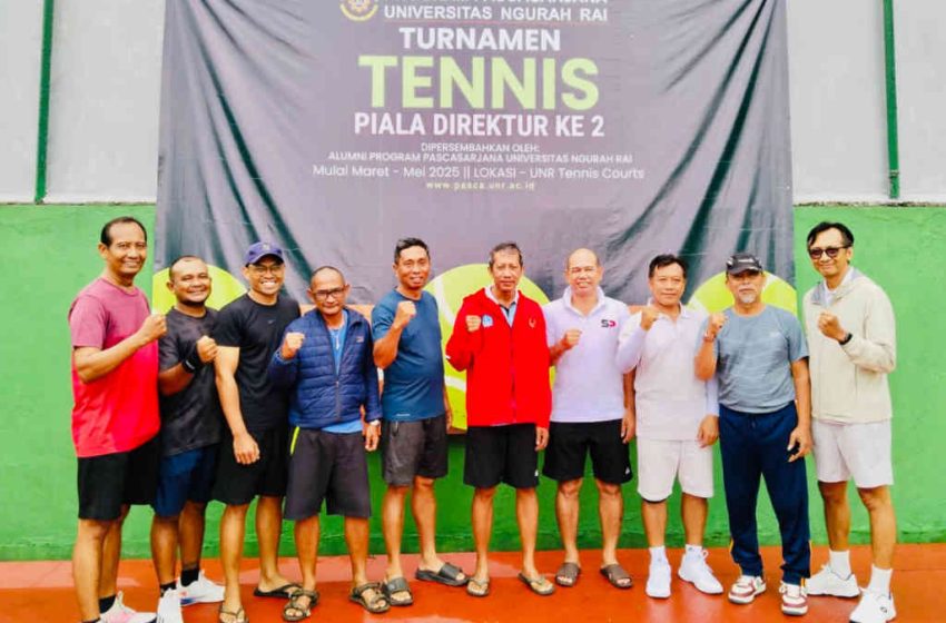 Tim Keris Badung Lolos 8 Besar Kejuaraan Tenis Lapangan Beregu Putra Piala Direktur Pasca Sarjana UNR Denpasar