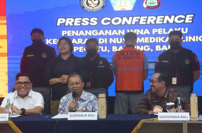 Tegas, Gubernur Koster Datangi Imigrasi Langsung Deportasi WNA AS Pelaku Kriminal di Pecatu