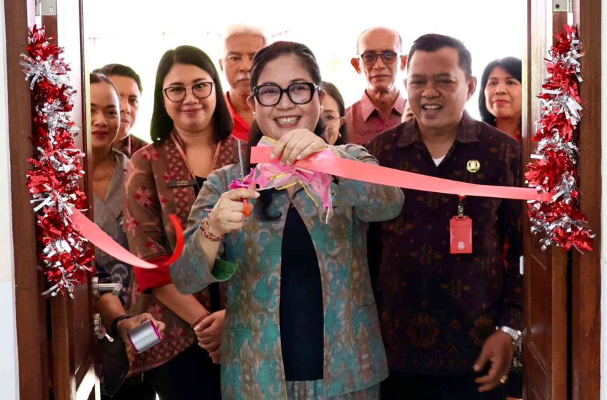 Bunda PAUD Tabanan Resmikan Gedung TK Negeri Kediri, Bagikan PMT dan APE untuk Anak PAUD
