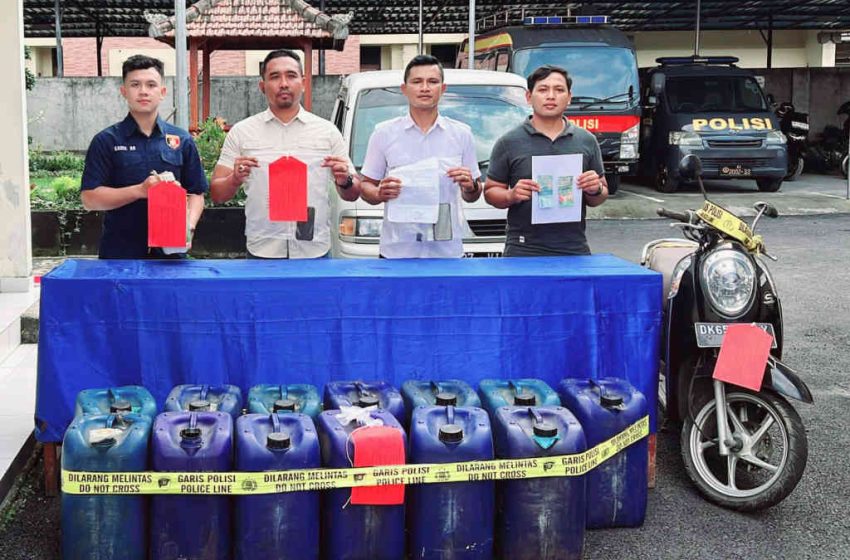  Polres Bangli Ungkap Kasus Penyalahgunaan Bahan Bakar Minyak Subsidi