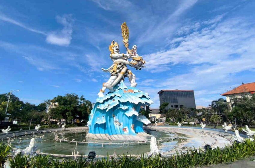Perbaikan Patung Dewa Ruci Rampung, DLHK Lanjut Mempercantik Kolam Air Mancur