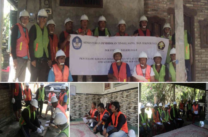  PKM Tukang Bangunan Desa Jagaraga Melalui Teknik Penulangan Struktur Rangka Beton Bertulang
