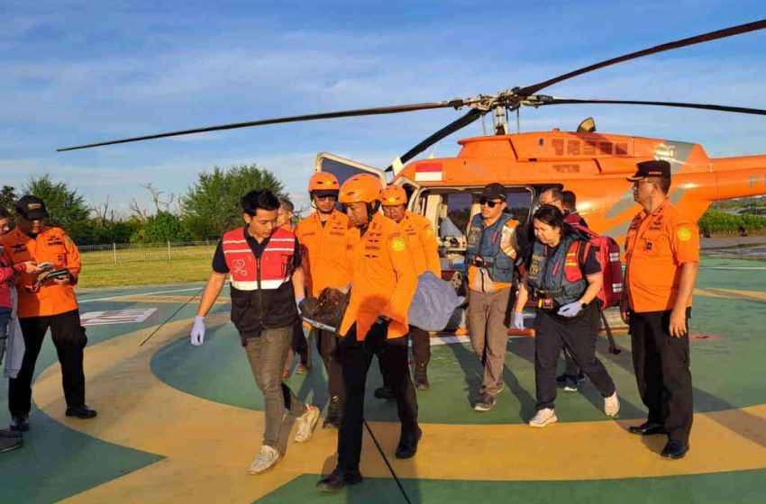 Kembali Terjadi Kecelakaan di Gunung Rinjani, Perempuan Belanda Terjatuh dan Dievakuasi Menggunakan Helikopter