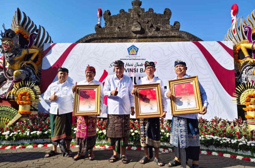  Tiga Perangkat Daerah Raih Adhyasta Prajaniti 2025 di HUT ke-67 Provinsi Bali