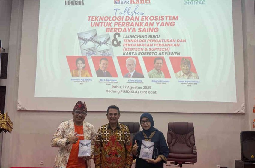  BPR Kanti Gelar Talk Show sekaligus Launching Buku Teknologi Pengaturan dan Pengawasan Perbankan karya Roberto Akyuwen