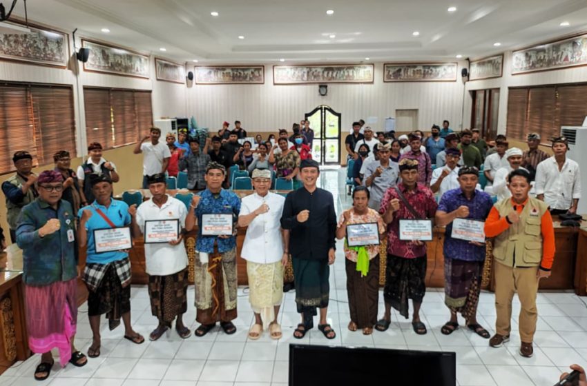 Dana Gotong Royong ASN Pemprov dan Dompet Peduli Bencana Disalurkan di Klungkung