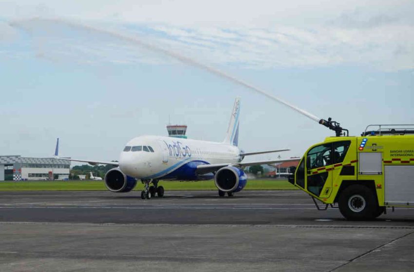 Bandara Ngurah Rai Resmi Sambut Penerbangan Perdana IndiGo Airlines dari Mumbai