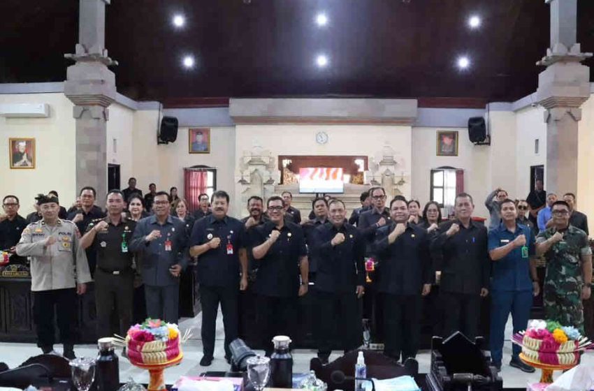  Eksekutif dan Legislatif Tabanan Teken Nota Kesepakatan Rancangan KUA dan PPAS T.A. 2026