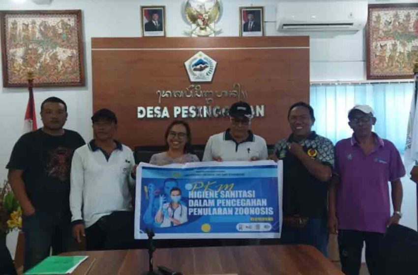  Pendampingan Higiene Sanitasi Cegah Penyakit Zoonosis di Desa Pesinggahan Klungkung