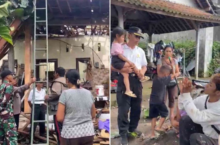  Enam Orang Luka-luka Akibat Pohon Tumbang Menimpa Rumah Kos di Abiansemal