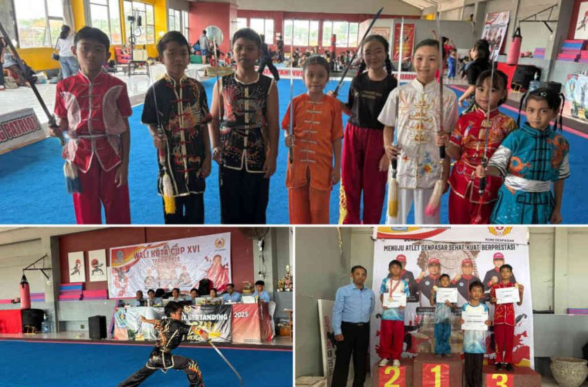  Meriahkan HUT Ke-238 Kota Denpasar 95 Atlet Wushu Bertarung di Walikota Cup XVI 2026
