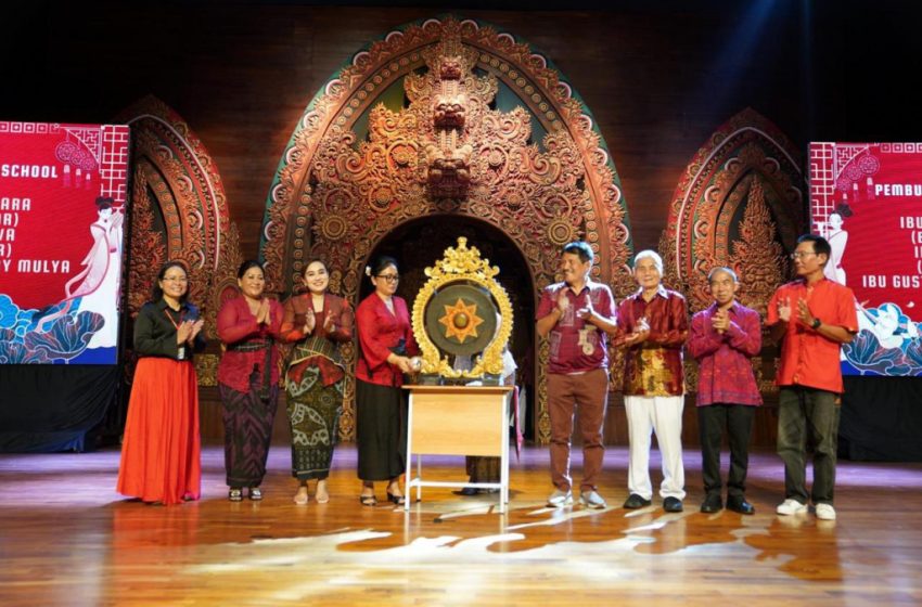  Perayaan Imlek Hainan School Bali Penuh Spirit Multikultural, Yayasan Apresiasi Warga Hainan sebagai Pejuang Kemerdekaan RI