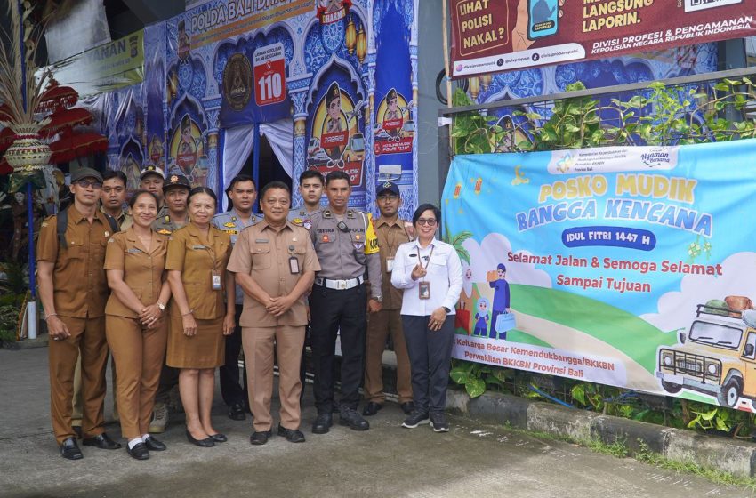  BKKBN Bali Tinjau Posko Mudik Bangga Kencana di Terminal Mengwi